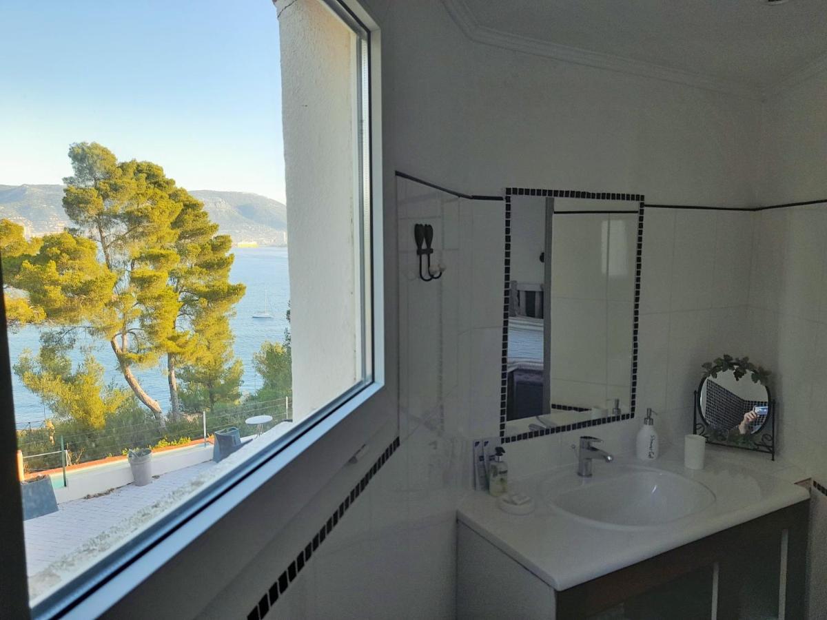 Villa-Chateau Les Terrasses - Tamaris, Plage Des Sablettes, Mer Au Bas De La Propriete 滨海拉塞讷 外观 照片