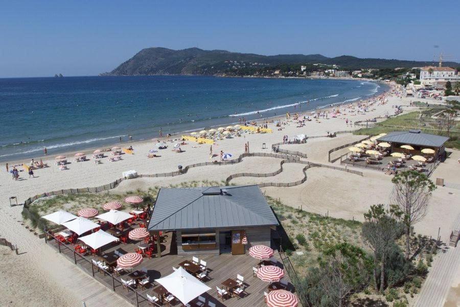 Villa-Chateau Les Terrasses - Tamaris, Plage Des Sablettes, Mer Au Bas De La Propriete 滨海拉塞讷 外观 照片