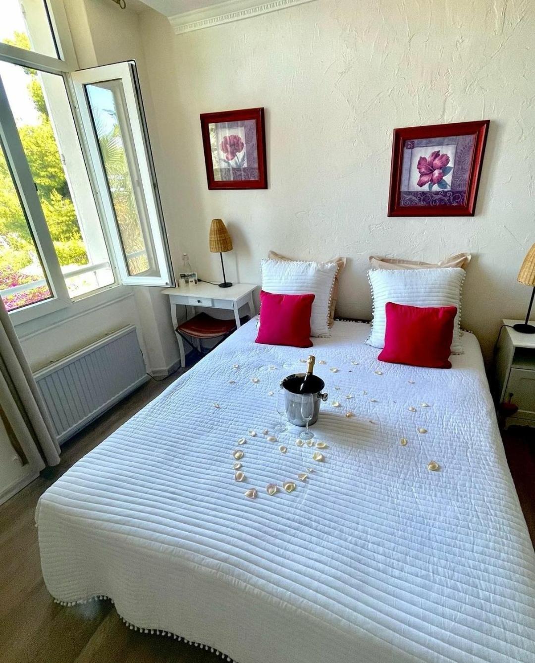 Villa-Chateau Les Terrasses - Tamaris, Plage Des Sablettes, Mer Au Bas De La Propriete 滨海拉塞讷 外观 照片