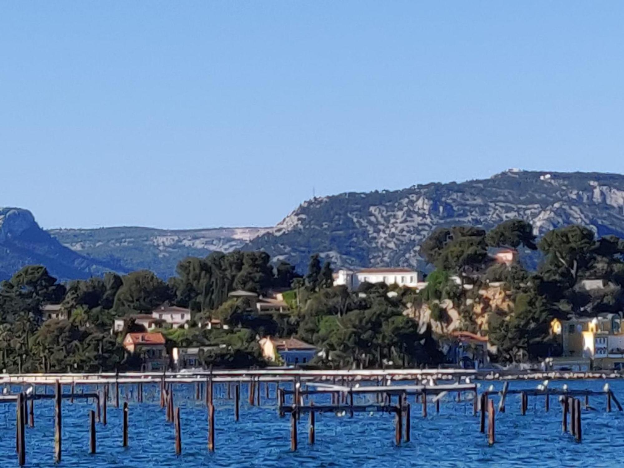 Villa-Chateau Les Terrasses - Tamaris, Plage Des Sablettes, Mer Au Bas De La Propriete 滨海拉塞讷 外观 照片